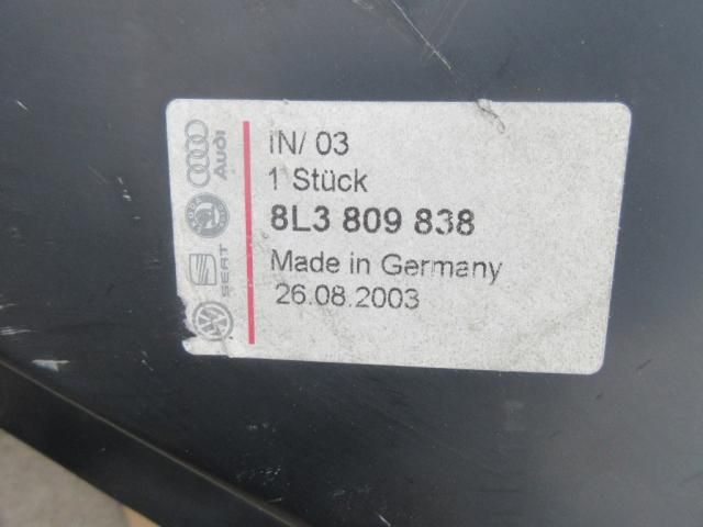 bontott AUDI A3 Jobb hátsó Sárvédő