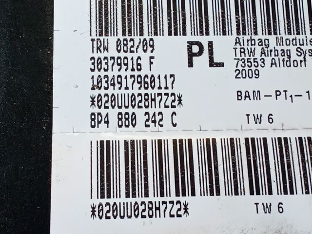 bontott AUDI A3 Jobb Oldallégzsák