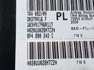 bontott AUDI A3 Jobb Oldallégzsák