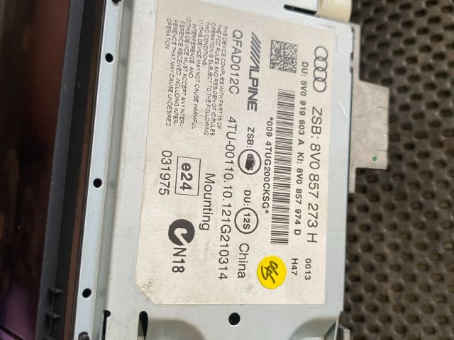 bontott AUDI A3 Multifunkciós Kijelző