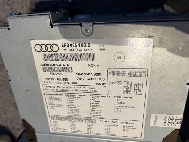 bontott AUDI A3 Navigációs Fejegység