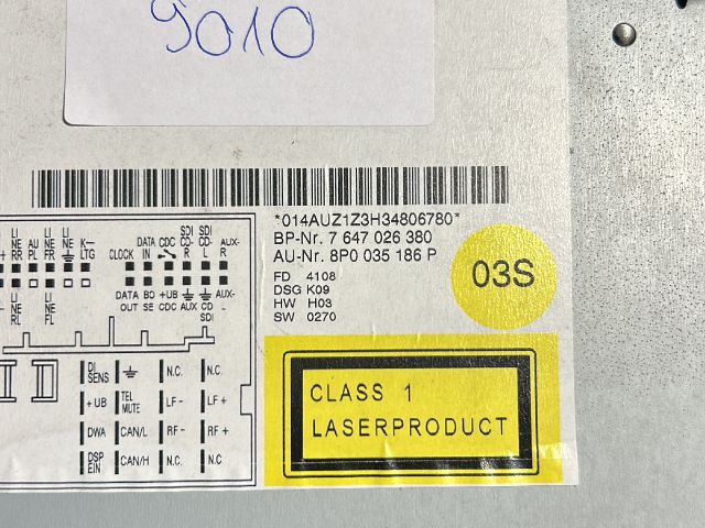 bontott AUDI A3 Rádió / CD