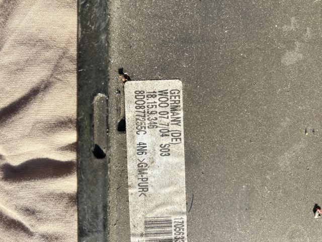 bontott AUDI A3 Tetőkárpit