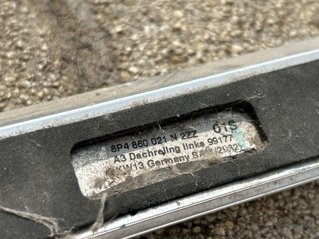 bontott AUDI A3 Tetősín Pár