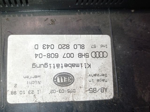 bontott AUDI A4 B5 Fűtéskapcsoló (digit klímás)