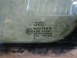 bontott AUDI A4 B5 Jobb hátsó Fixüveg (Ajtóban)
