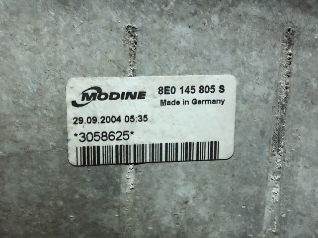 bontott AUDI A4 B6 Intercooler