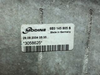 bontott AUDI A4 B6 Intercooler