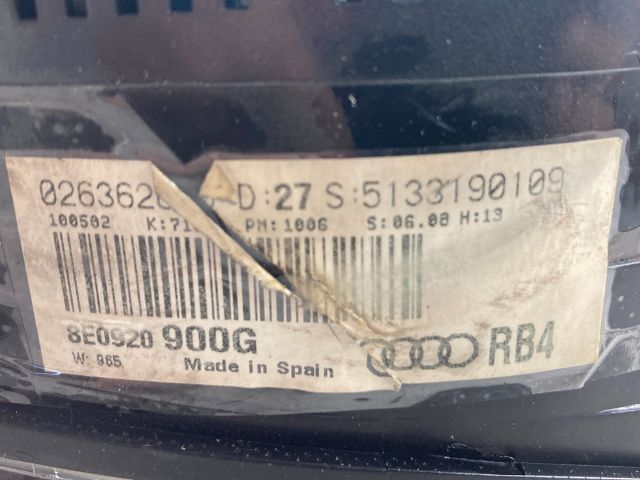 bontott AUDI A4 B6 Kilométeróra