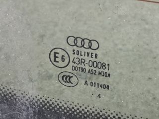bontott AUDI A4 B6 Bal C Oszlop Oldalablak Üveg