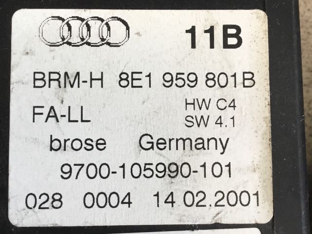 bontott AUDI A4 B6 Bal első Ablakemelő Motor