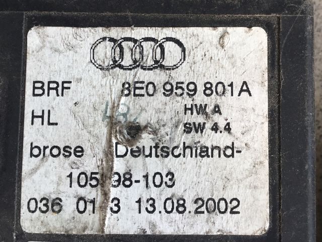 bontott AUDI A4 B6 Bal első Ablakemelő Motor