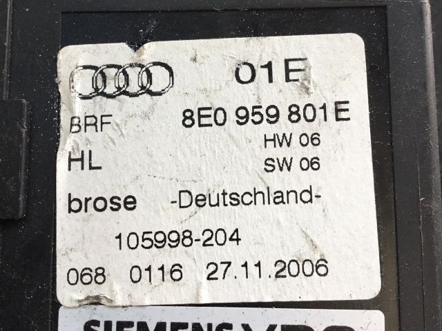 bontott AUDI A4 B6 Bal hátsó Ablakemelő Motor