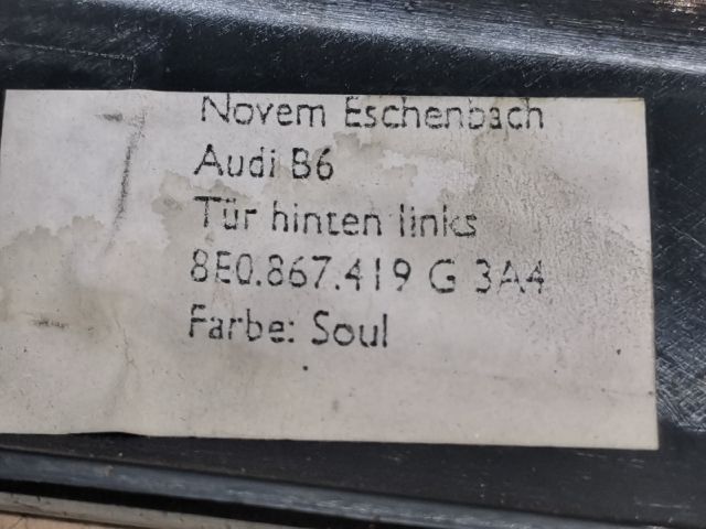 bontott AUDI A4 B6 Bal hátsó Ajtó Kárpit Díszléc