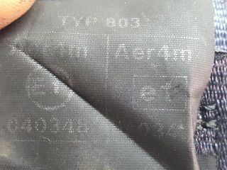 bontott AUDI A4 B6 Bal hátsó Biztonsági Öv