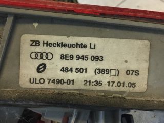 bontott AUDI A4 B6 Bal Hátsó Lámpa