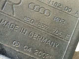 bontott AUDI A4 B6 Első Biztonsági Öv Pár (Feszítővel)