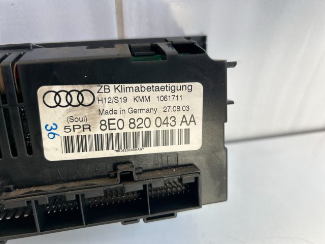 bontott AUDI A4 B6 Fűtéskapcsoló (digit klímás)