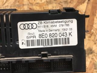 bontott AUDI A4 B6 Fűtéskapcsoló (digit klímás)