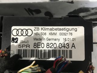 bontott AUDI A4 B6 Fűtéskapcsoló (digit klímás)
