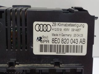 bontott AUDI A4 B6 Fűtéskapcsoló