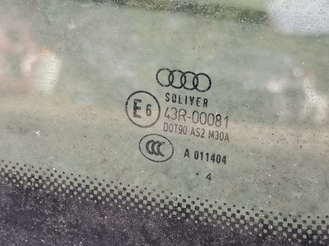 bontott AUDI A4 B6 Jobb C Oszlop Oldalablak Üveg