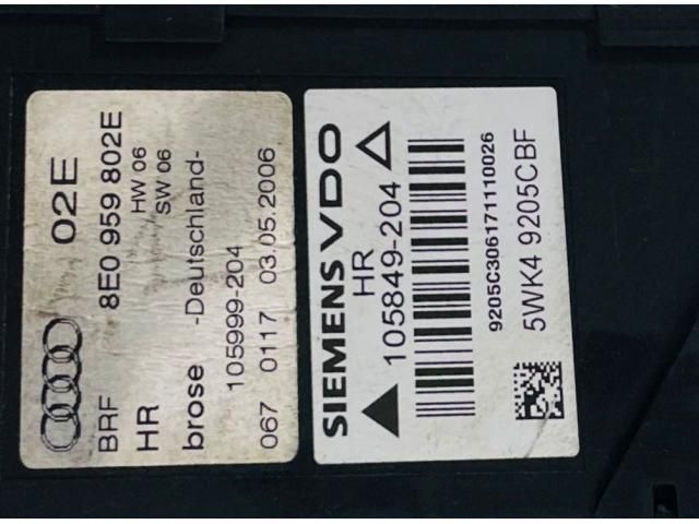 bontott AUDI A4 B6 Jobb hátsó Ablakemelő Szerkezet (Elektromos)