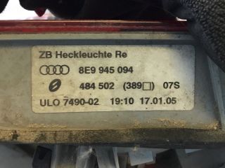 bontott AUDI A4 B6 Jobb Hátsó Lámpa