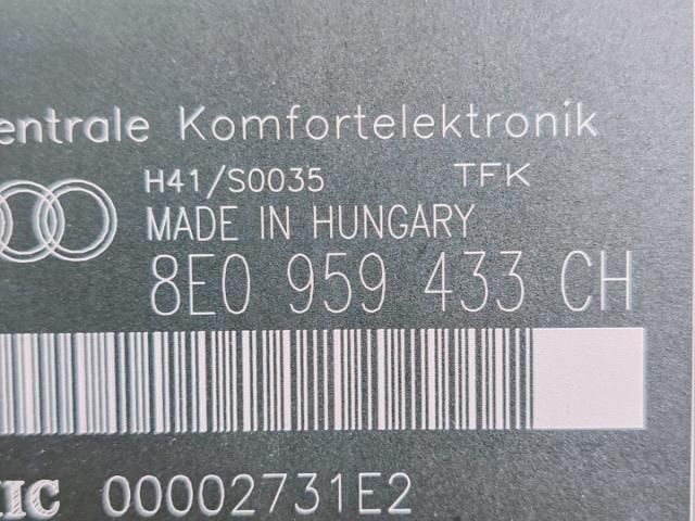 bontott AUDI A4 B6 Komfort Elektronika