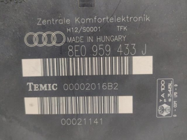 bontott AUDI A4 B6 Komfort Elektronika
