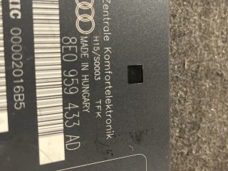 bontott AUDI A4 B6 Komfort Elektronika