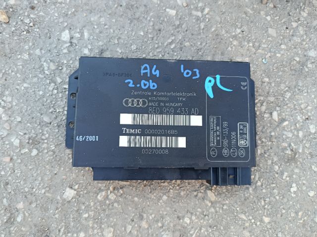 bontott AUDI A4 B6 Komfort Elektronika
