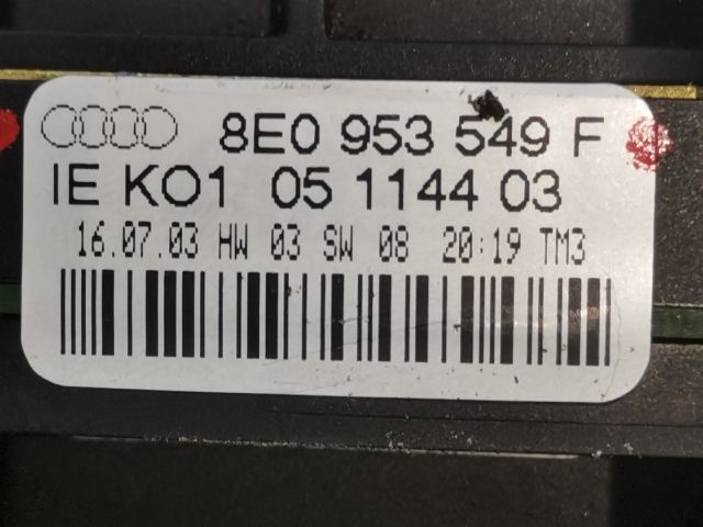 bontott AUDI A4 B6 Komplett Kormánykapcsoló (Bajuszkapcsoló)