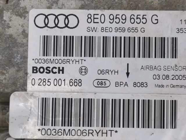 bontott AUDI A4 B6 Légzsák Elektronika