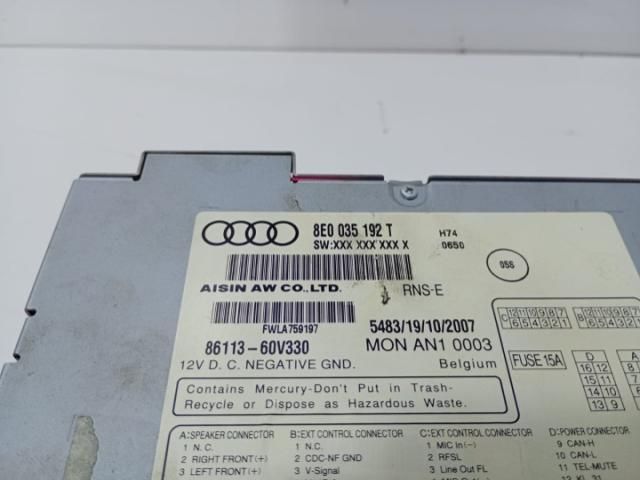 bontott AUDI A4 B6 Navigációs Fejegység