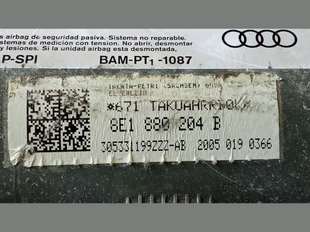 bontott AUDI A4 B6 Utasoldali Légzsák