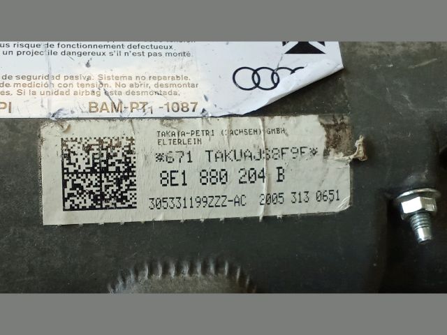 bontott AUDI A4 B6 Utasoldali Légzsák