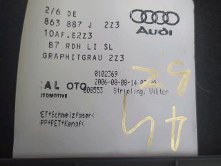 bontott AUDI A4 B7 Csomagtér Kárpit
