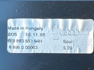 bontott AUDI A4 B7 Csomagtér Roló