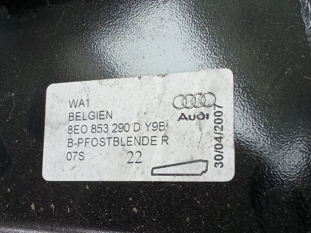 bontott AUDI A4 B7 Jobb B Oszlop Burkolat