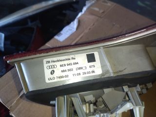 bontott AUDI A4 B7 Jobb Belső Hátsó Lámpa