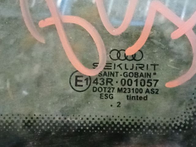 bontott AUDI A4 B7 Jobb hátsó Fixüveg (Ajtóban)