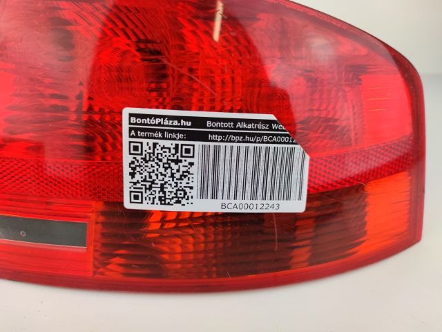 bontott AUDI A4 B7 Jobb Hátsó Lámpa
