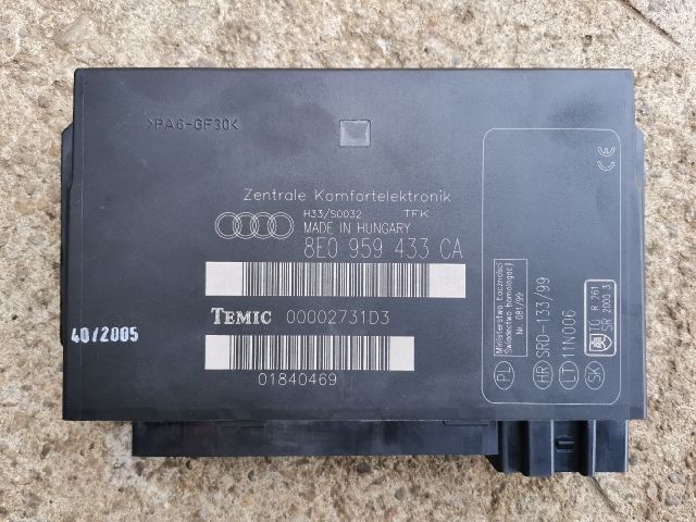 bontott AUDI A4 B7 Komfort Elektronika