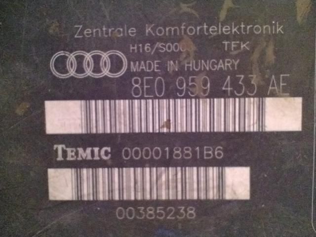bontott AUDI A4 B7 Komfort Elektronika