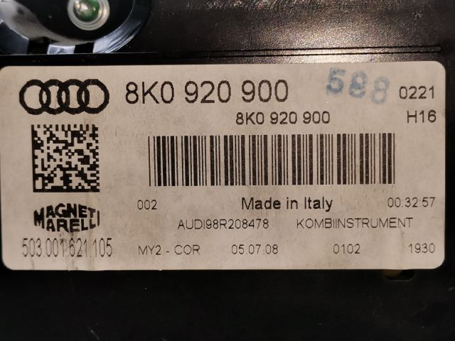 bontott AUDI A4 B8 Kilométeróra