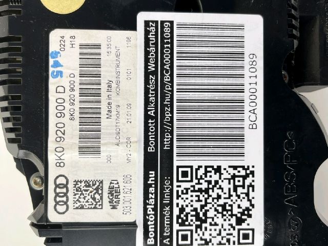 bontott AUDI A4 B8 Kilométeróra