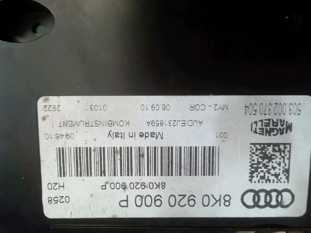 bontott AUDI A4 B8 Kilométeróra