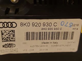 bontott AUDI A4 B8 Kilométeróra