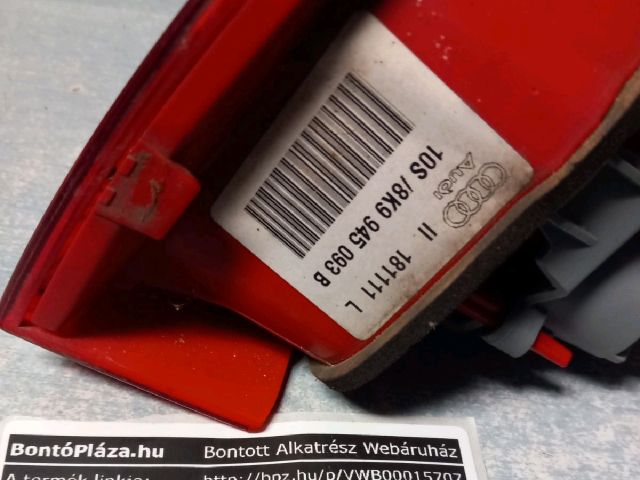 bontott AUDI A4 B8 Bal Belső Hátsó Lámpa